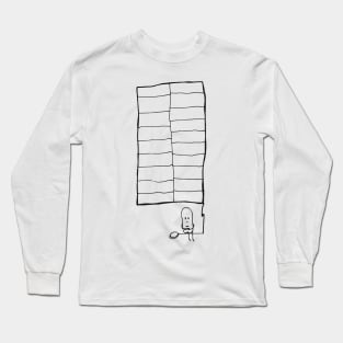 Potato hanging out on the shutter Long Sleeve T-Shirt